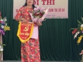 Đồng chí Hoàng Thị Thu, Bí thư chi bộ Trường mầm non Đông Thành tham gia Hội thi "Bí thư chi bộ giỏi".